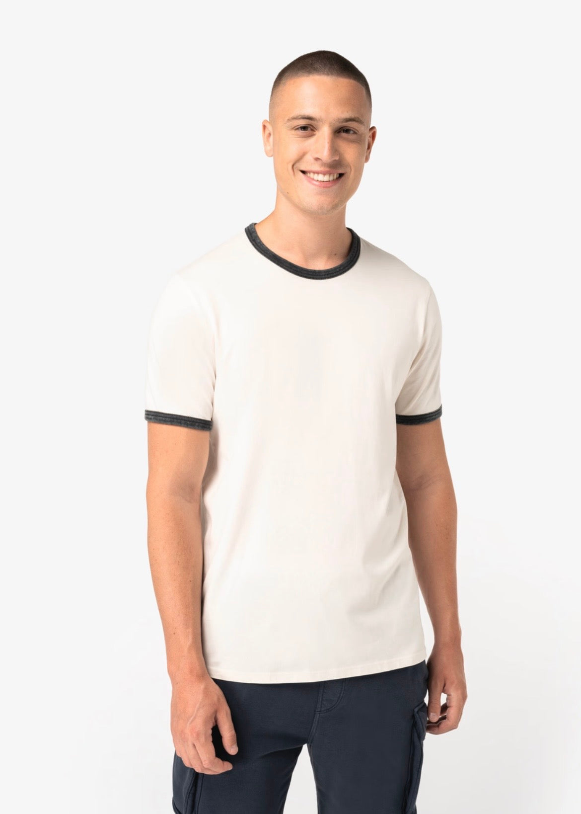 Men's Ringer Tee | Organic Cotton | Retro