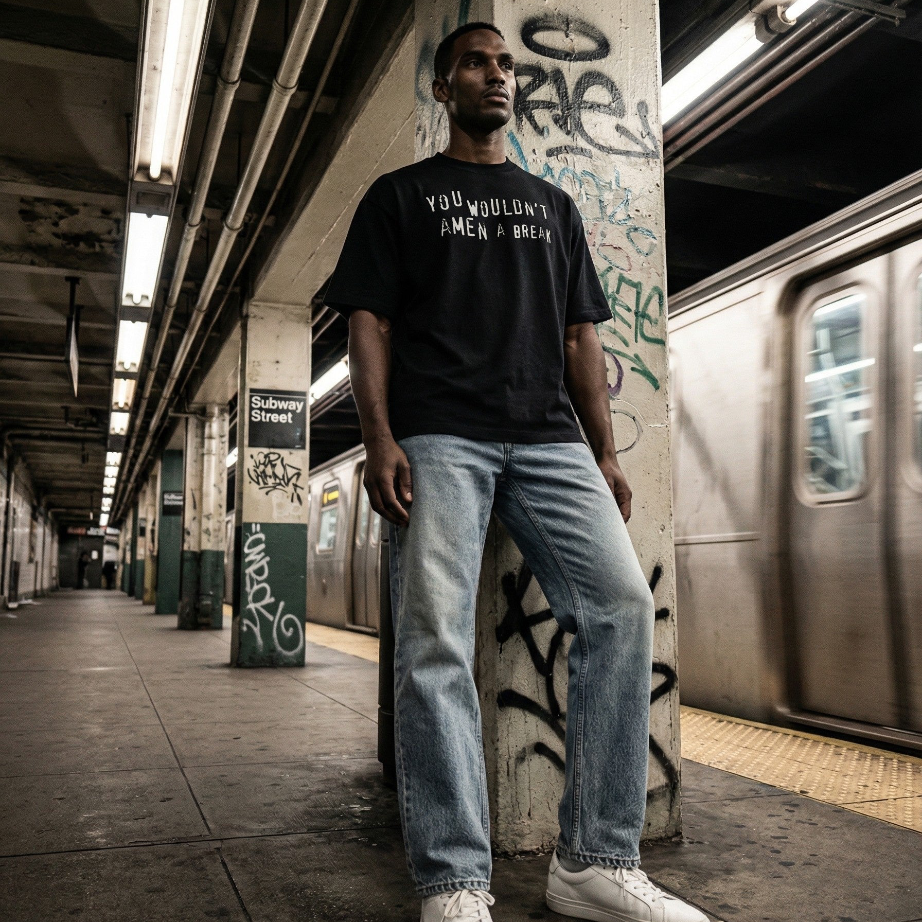 Amen Break Heavy Boxy T-Shirt | 100% Organic Cotton (280 gsm)