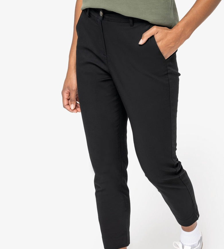 Women's Cropped Chinos | 98% Organic Cotton + 2% elastane