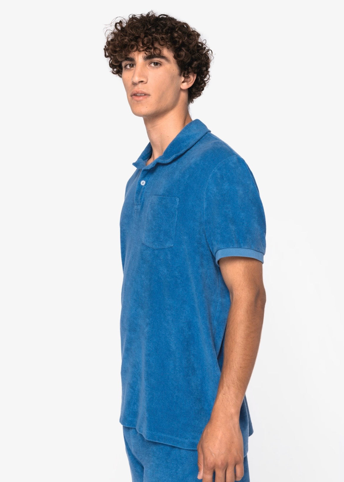 Men's Towelling Polo Shirt | Organic Cotton