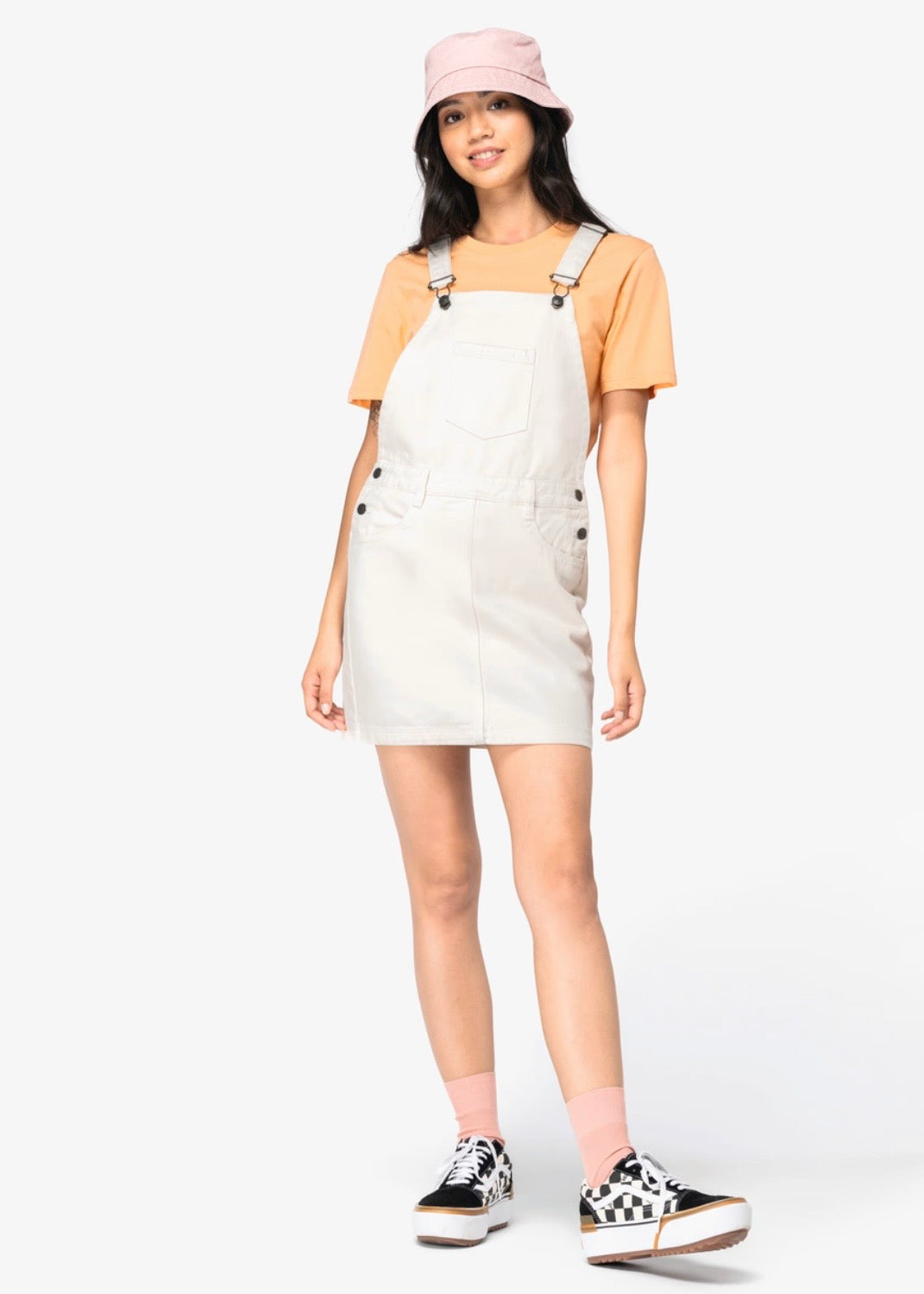 Women's Dungaree Dress | Organic Cotton | Heavyweight