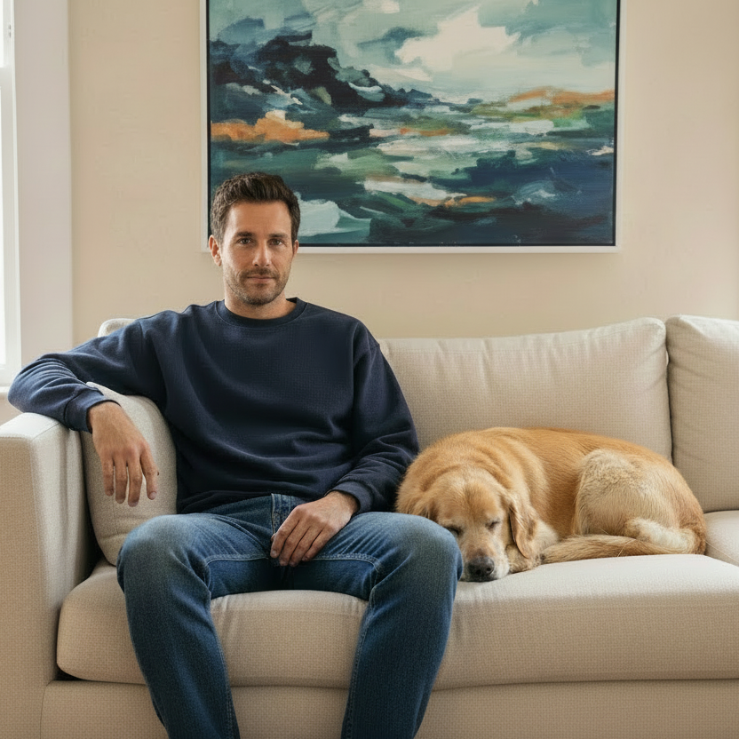 Oversized French Terry Lightweight Sweatshirt | 100% Organic Cotton (280 gsm)