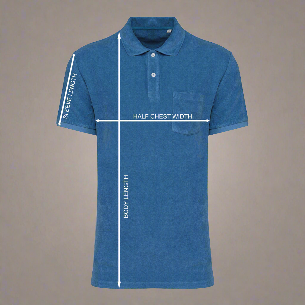 Men's Towelling Polo Shirt | Organic Cotton