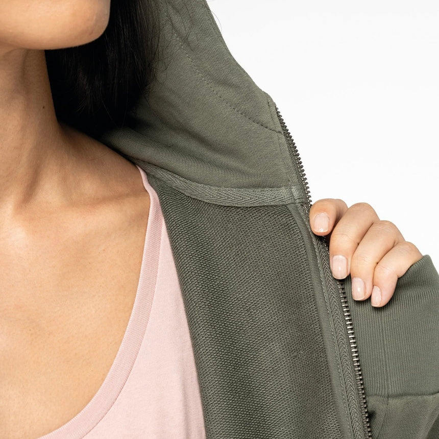 Women’s Cropped Hoodie | 85% Organic Cotton + 15% Recycled Polyester (300 gsm)