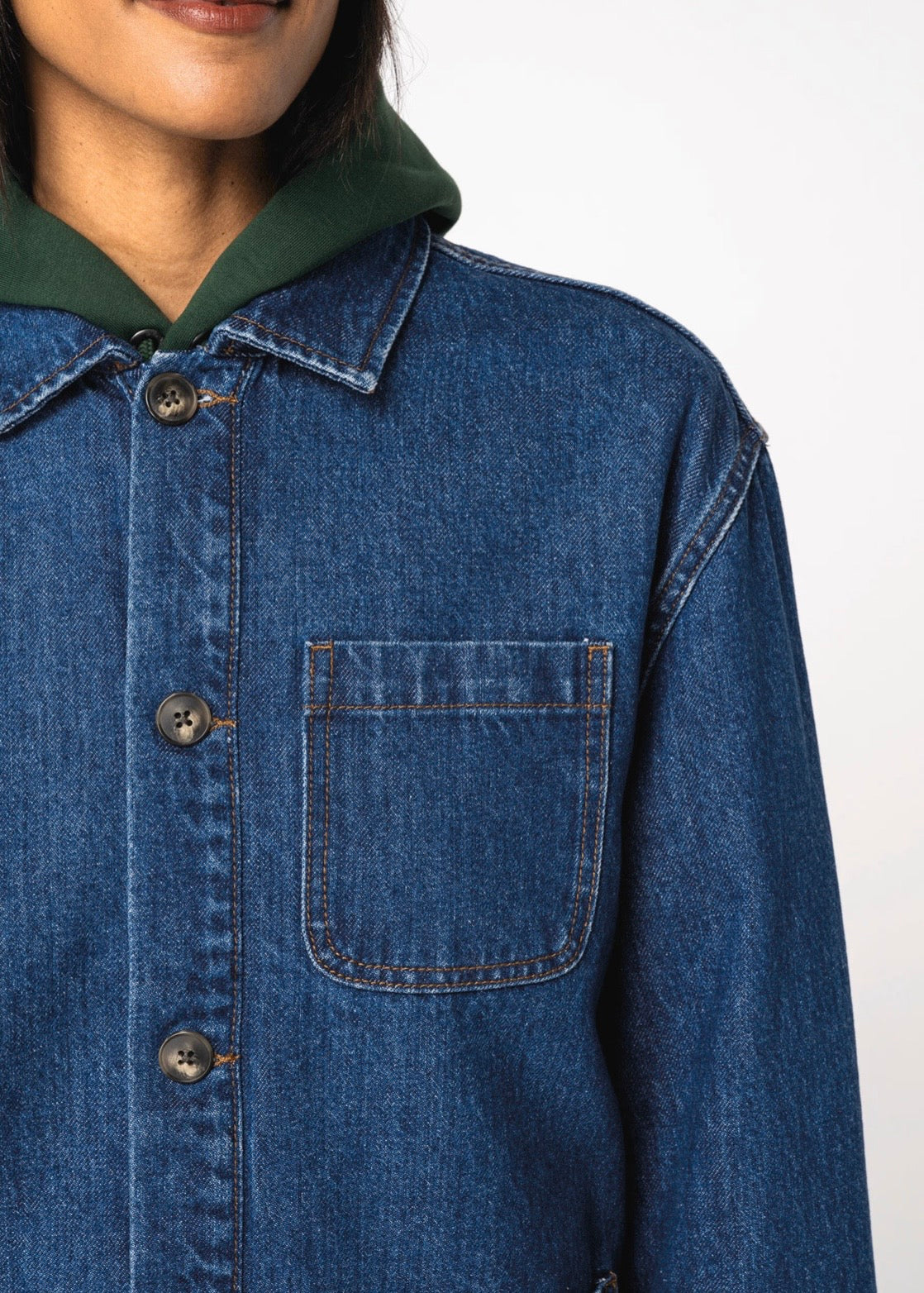 Denim Chore Jacket | Organic Cotton | Heavyweight