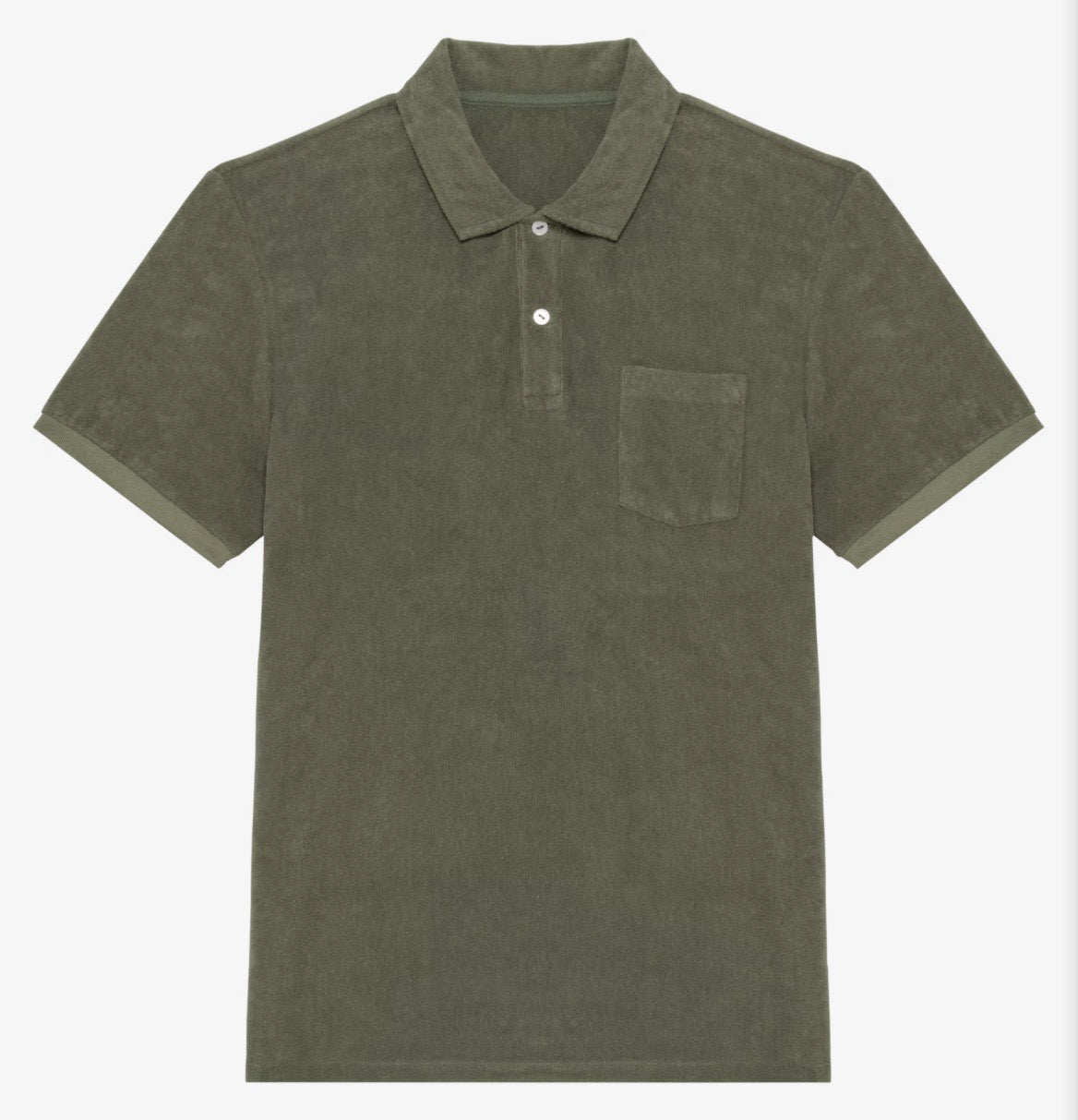 Men's Towelling Polo Shirt | 80% Organic Cotton + 20% Recycled Polyester
