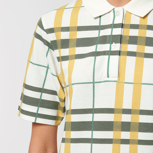 Women's Organic Cotton Check Polo Dress