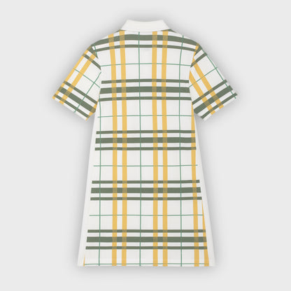 Women's Organic Cotton Check Polo Dress