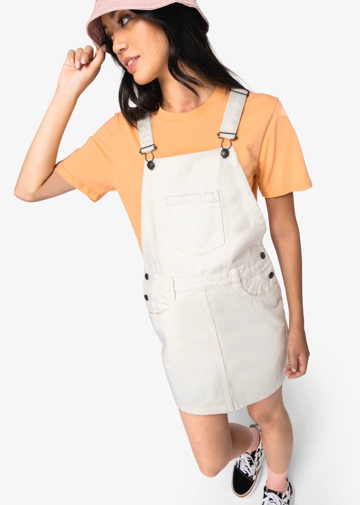 Women's Dungaree Dress | Organic Cotton | Heavyweight
