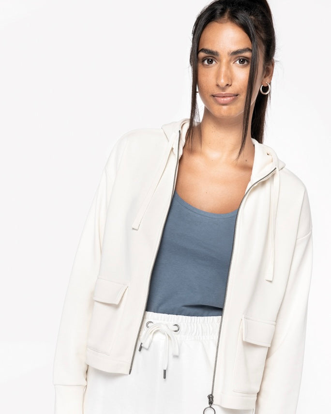Women’s Cropped Hoodie | 85% Organic Cotton + 15% Recycled Polyester (300 gsm)