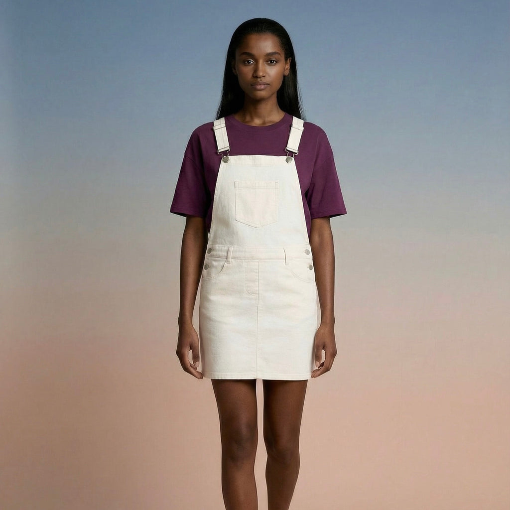 Women's Dungaree Dress | Organic Cotton | Heavyweight
