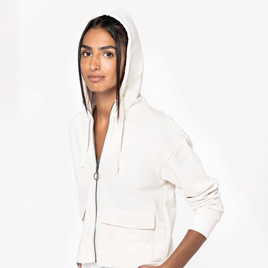 Women’s Cropped Hoodie | 85% Organic Cotton + 15% Recycled Polyester (300 gsm)