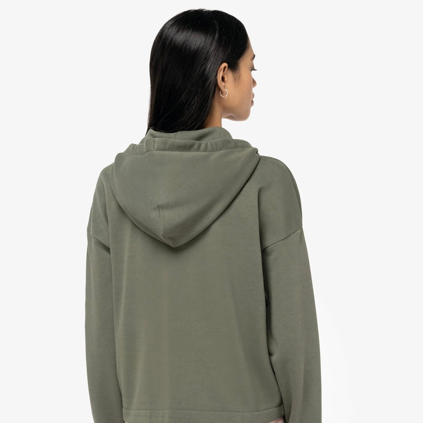 Women’s Cropped Hoodie | 85% Organic Cotton + 15% Recycled Polyester (300 gsm)