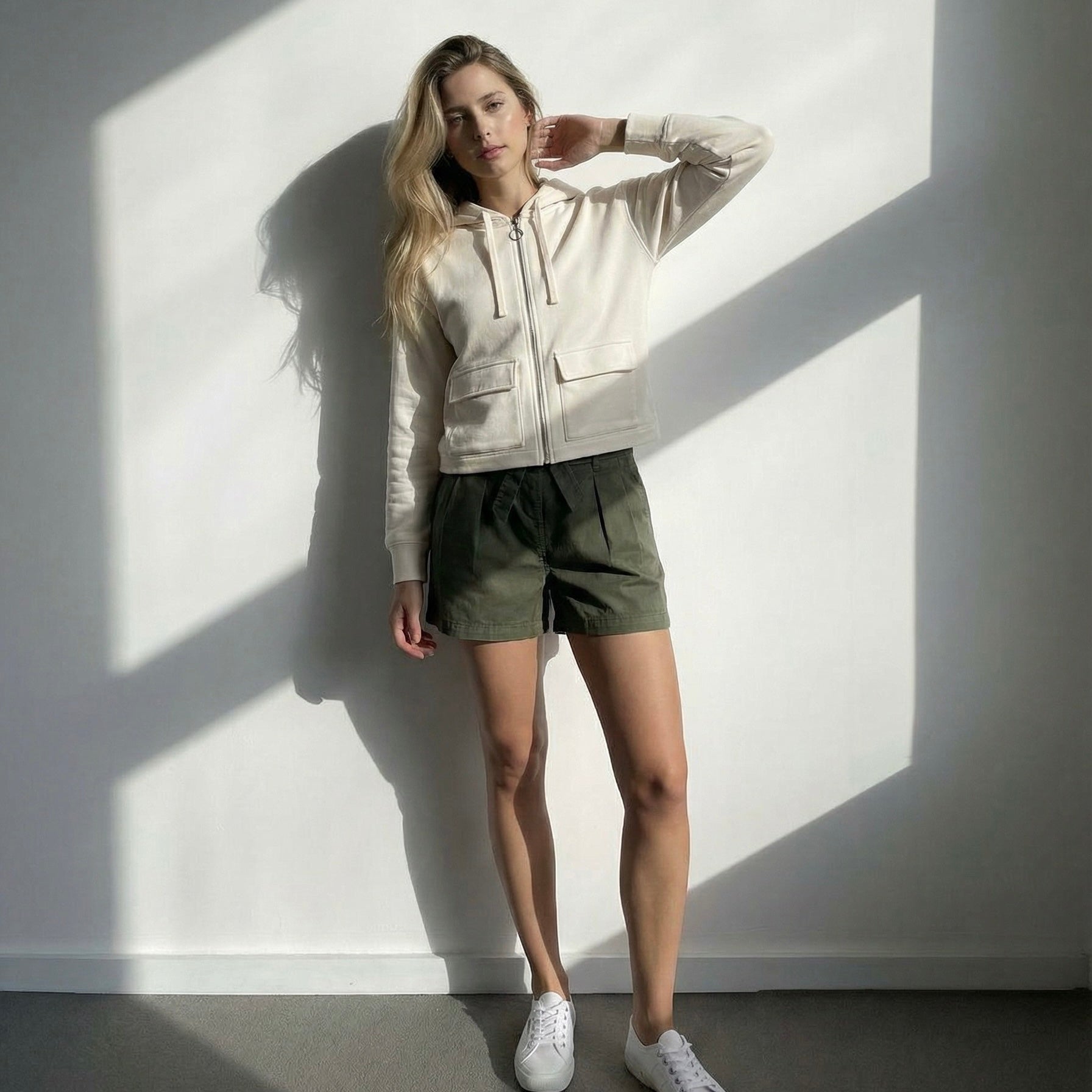 Women’s Cropped Hoodie | 85% Organic Cotton + 15% Recycled Polyester (300 gsm)