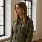 Women’s Cropped Hoodie | 85% Organic Cotton + 15% Recycled Polyester (300 gsm)