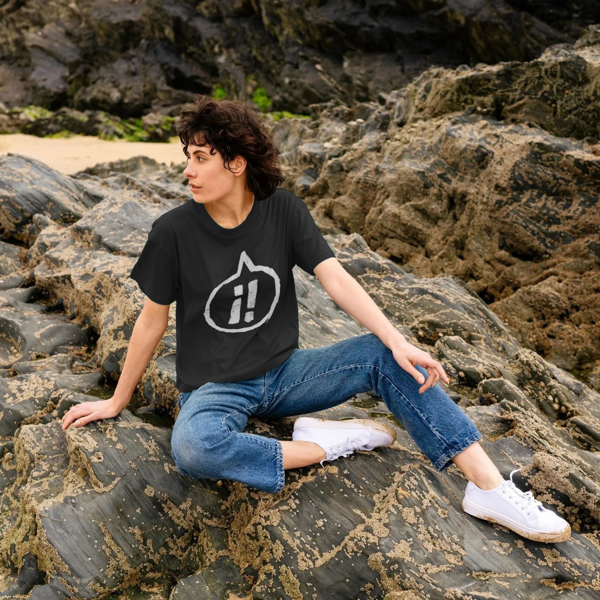 Exclaim Yerself Boxy Crop T-Shirt - Organic Cotton