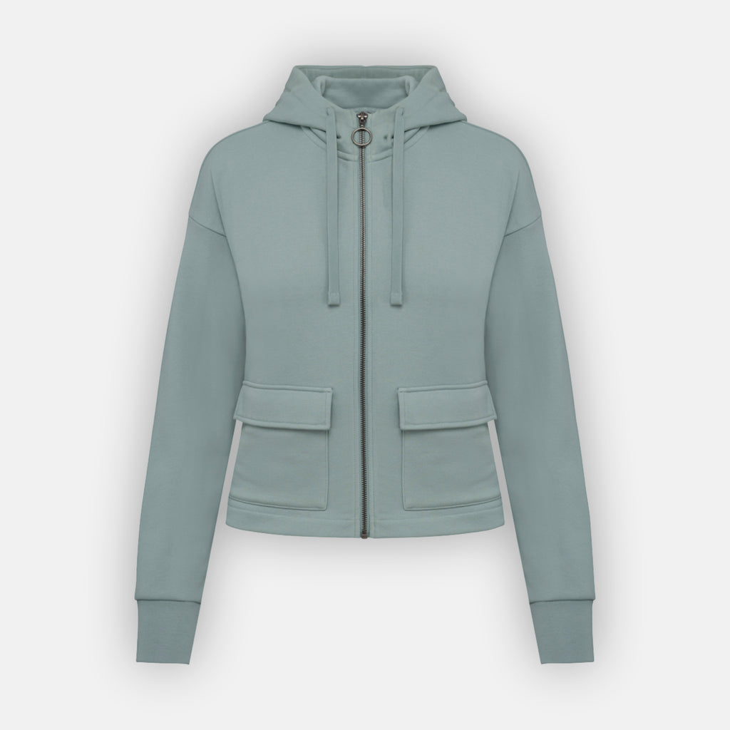 Women’s Cropped Hoodie | 85% Organic Cotton + 15% Recycled Polyester (300 gsm)
