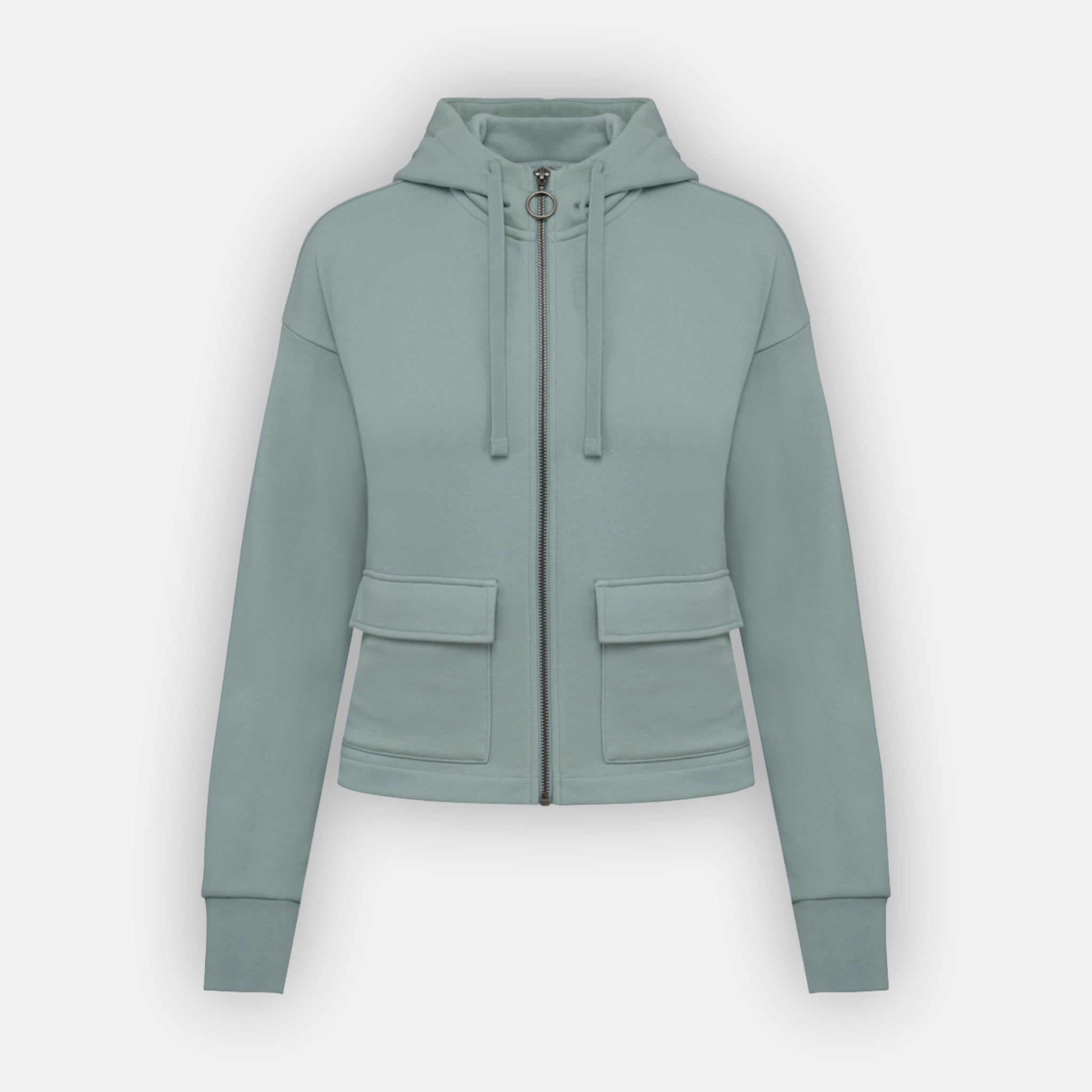 Women’s Cropped Hoodie | 85% Organic Cotton + 15% Recycled Polyester (300 gsm)