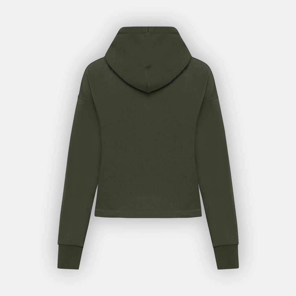 Women’s Cropped Hoodie | 85% Organic Cotton + 15% Recycled Polyester (300 gsm)