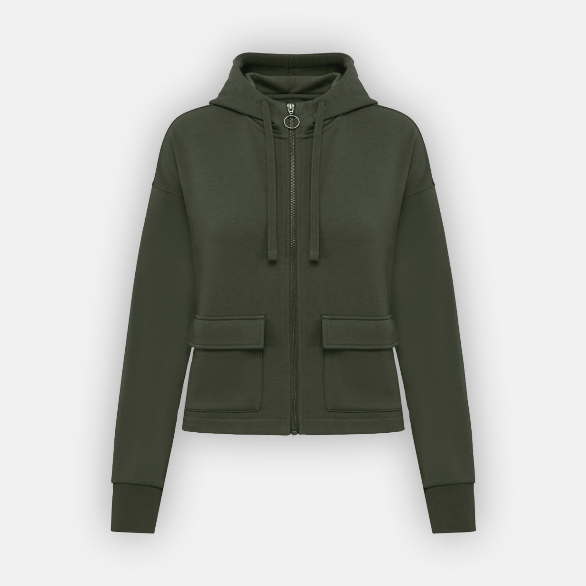 Women’s Cropped Hoodie | 85% Organic Cotton + 15% Recycled Polyester (300 gsm)