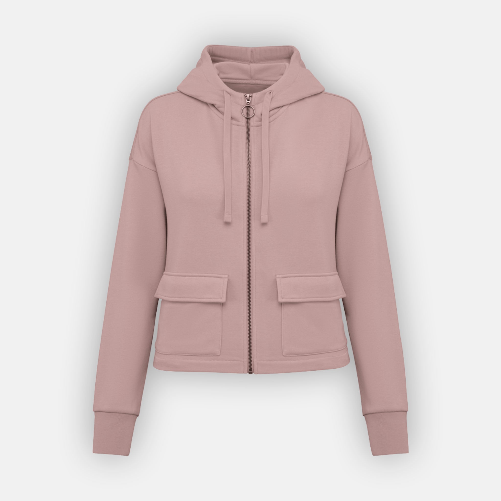 Women’s Cropped Hoodie | 85% Organic Cotton + 15% Recycled Polyester (300 gsm)