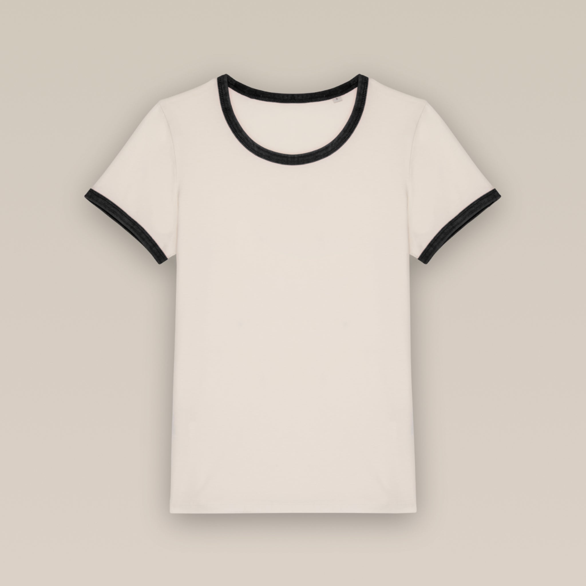 Women’s Ringer Tee: soft ringspun organic cotton - medium fit + retro style