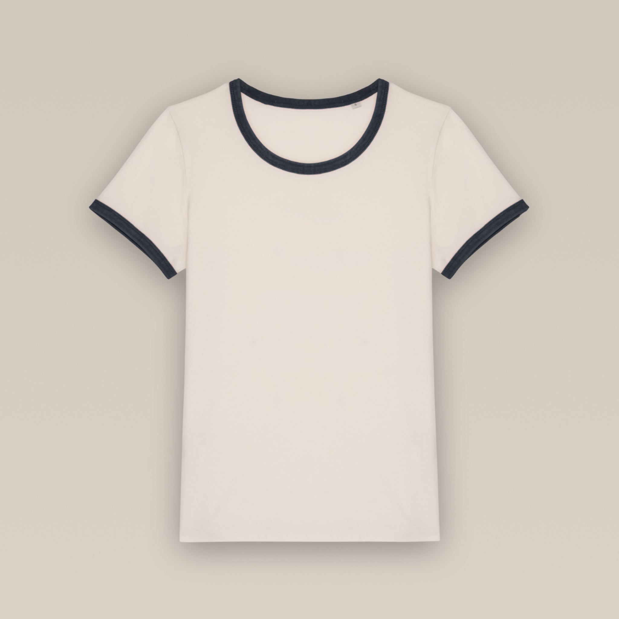 Women’s Ringer Tee: soft ringspun organic cotton - medium fit + retro style