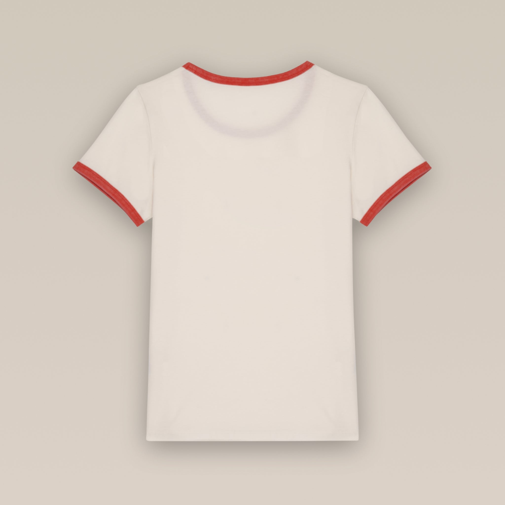 Women’s Ringer Tee: soft ringspun organic cotton - medium fit + retro style