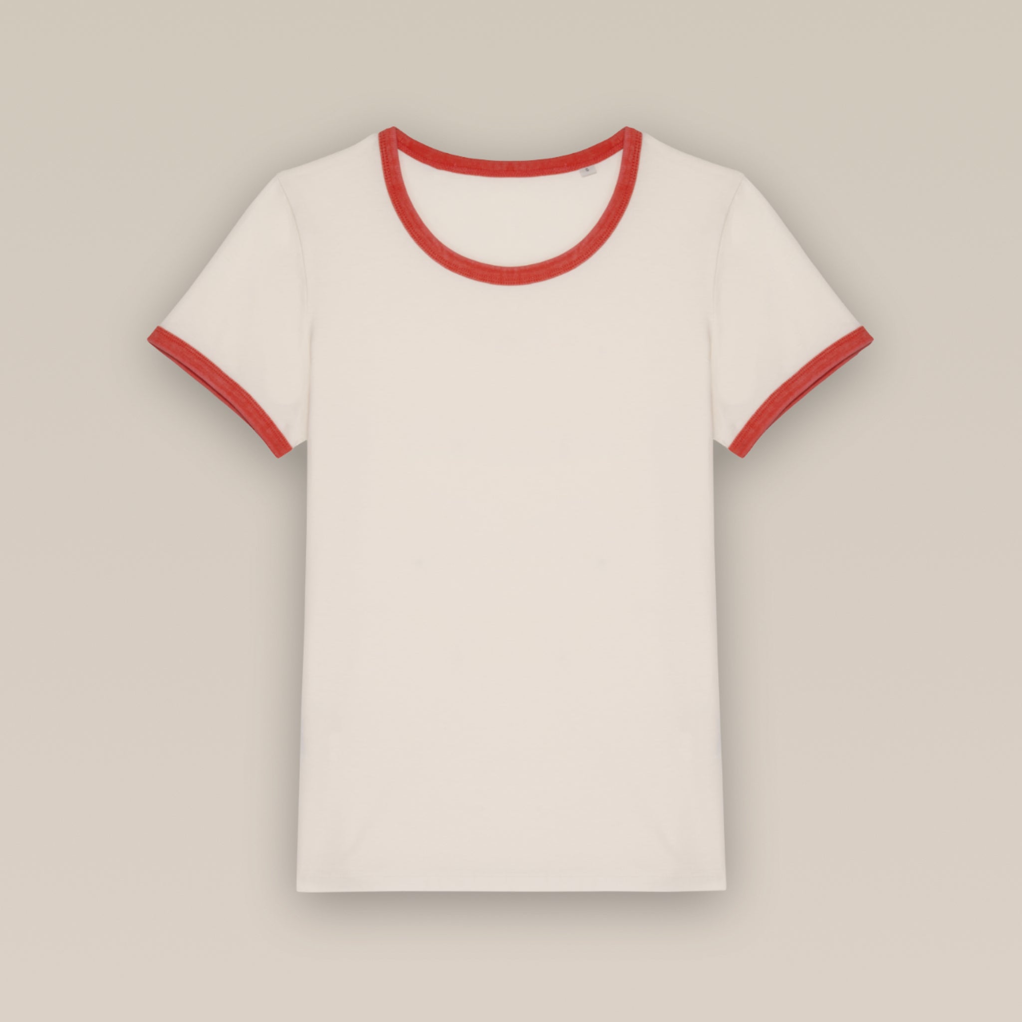 Women’s Ringer Tee: soft ringspun organic cotton - medium fit + retro style