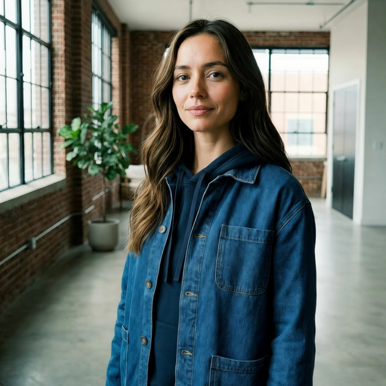 Denim Chore Jacket | 100% Organic Cotton (430 gsm)