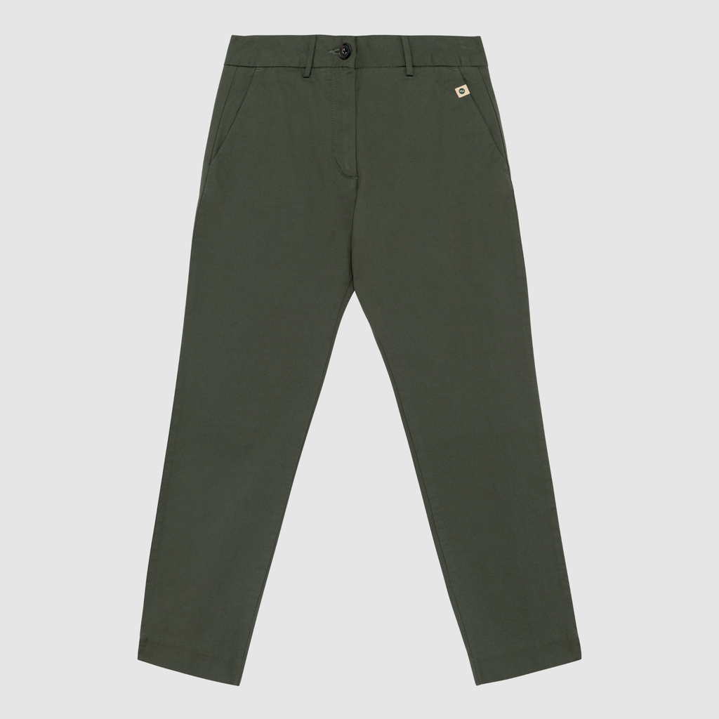 Women's Cropped Chinos | 98% Organic Cotton + 2% elastane